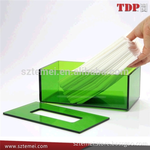 Plastic acrylic tissue box